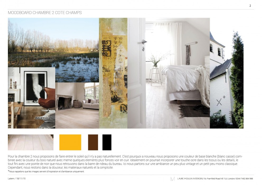 Bedroom in Belgian Country House  | Moodboard | Interior Designers